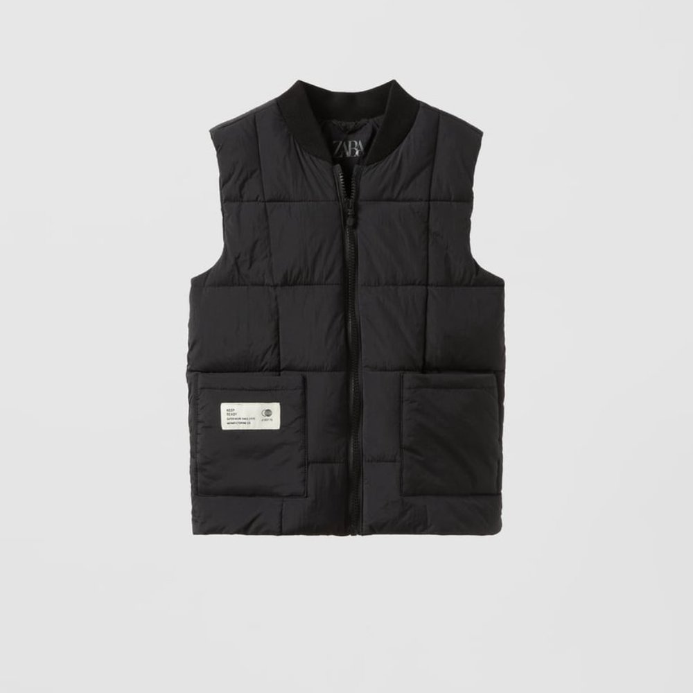 Zara SQUARE QUILTED VEST (NWT)